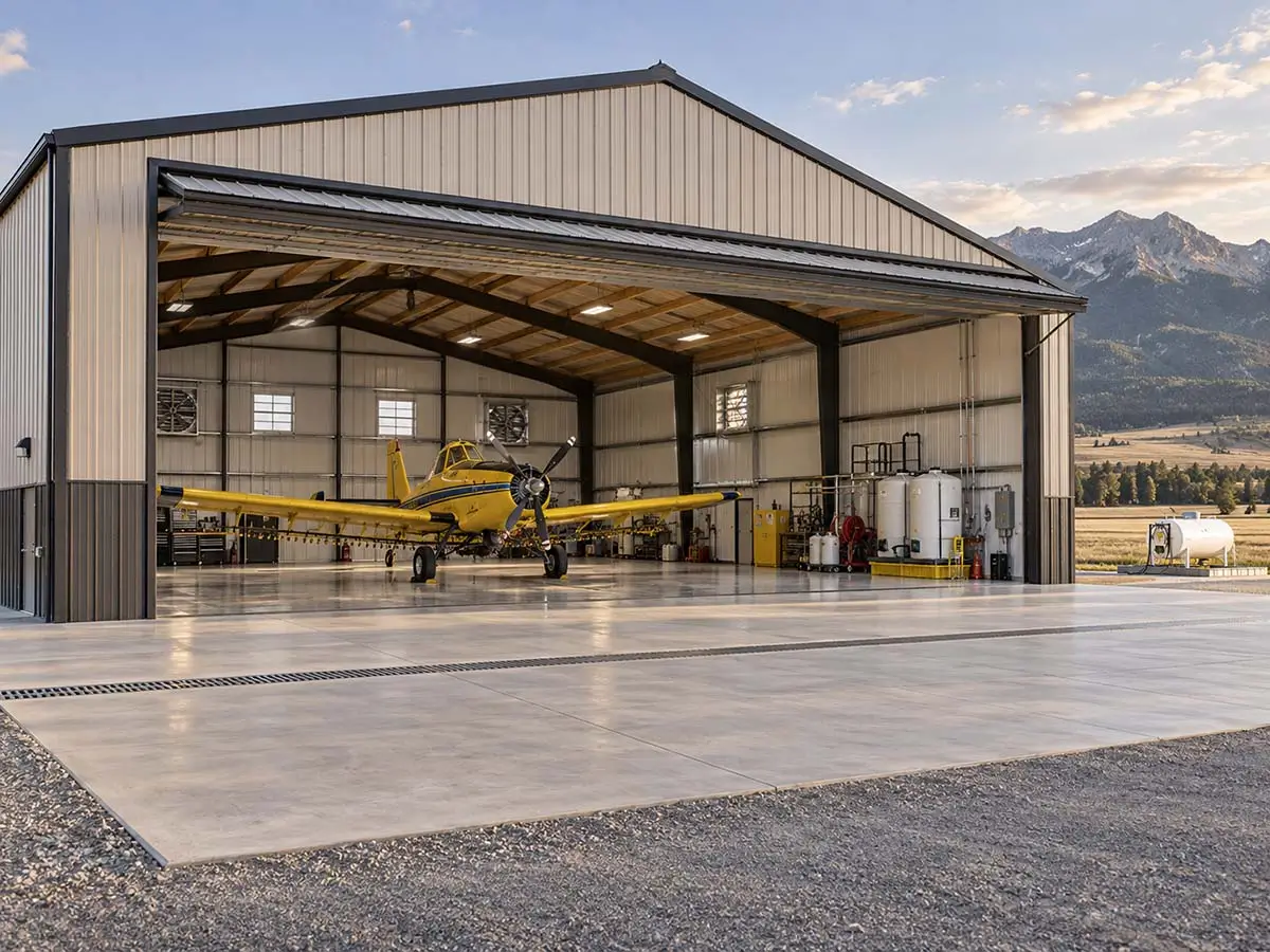 HH Custom Buildings Agricultural Aviation Hangar