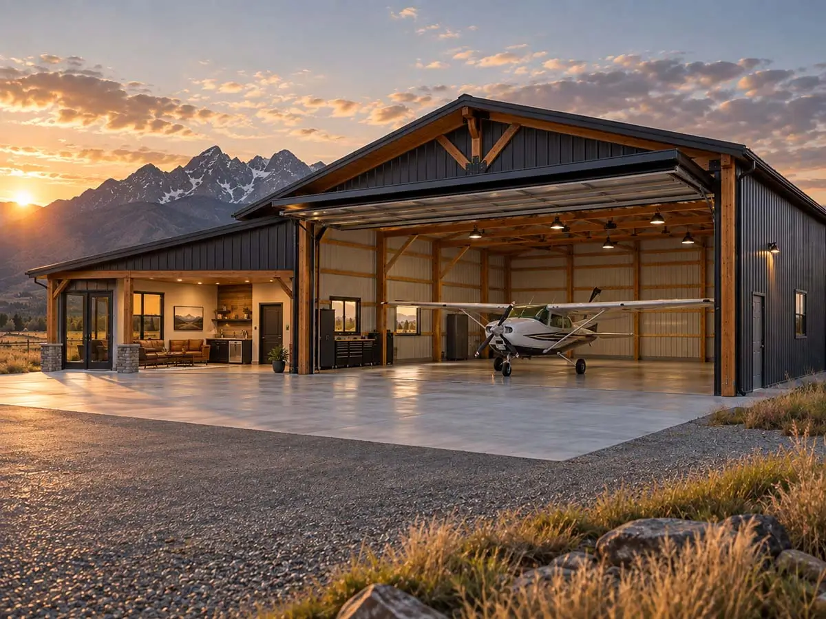 HH Buildings Pilot lounge hangar