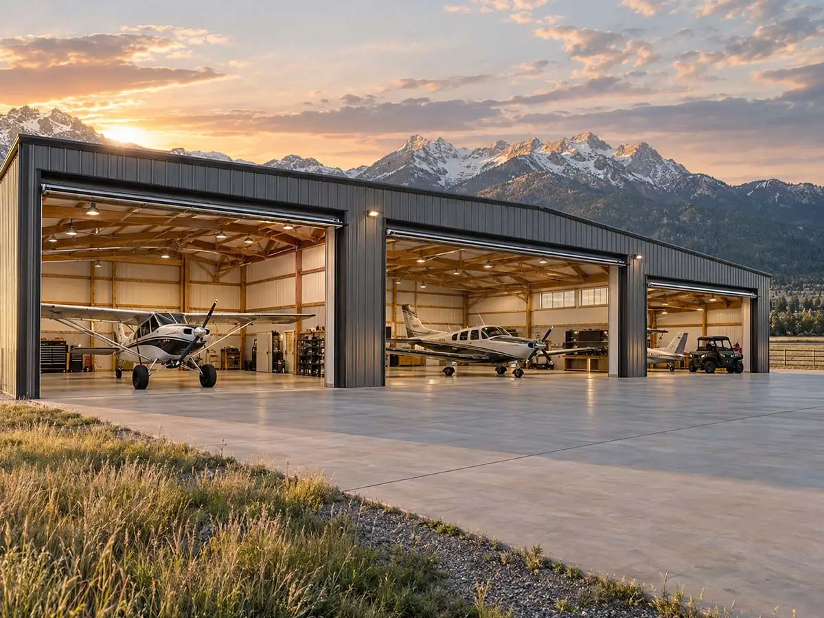 HH Custom Buildings Multi Bay Hangar